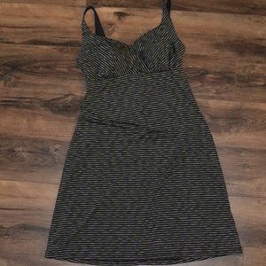 Prana summer dress black, green, white